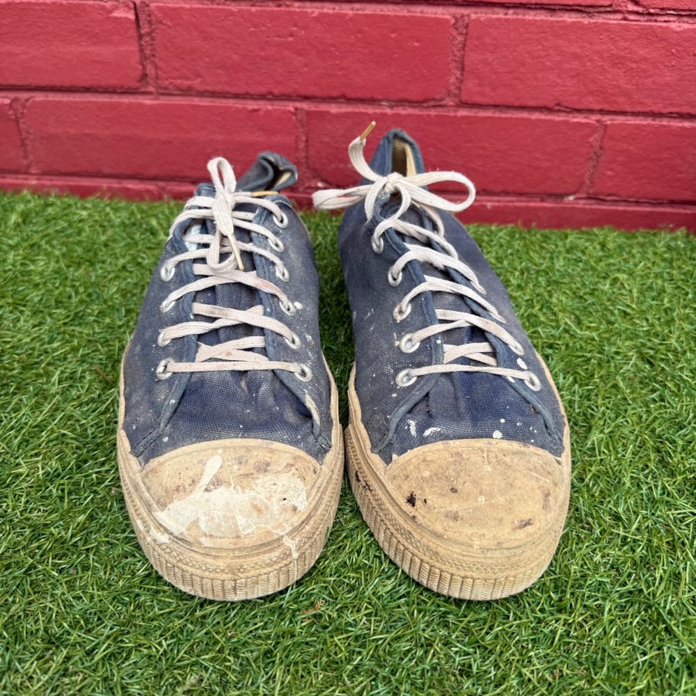 Vintage Original 1950s Converse‎ Chuck Taylor Style Sneakers Mens Size 9.5 Blue